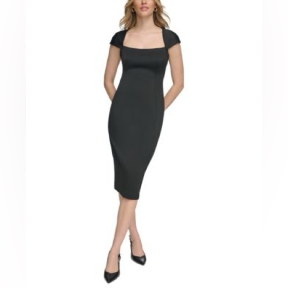 Vintage Y2K Maria Bianca Nero Black Fitted Dress